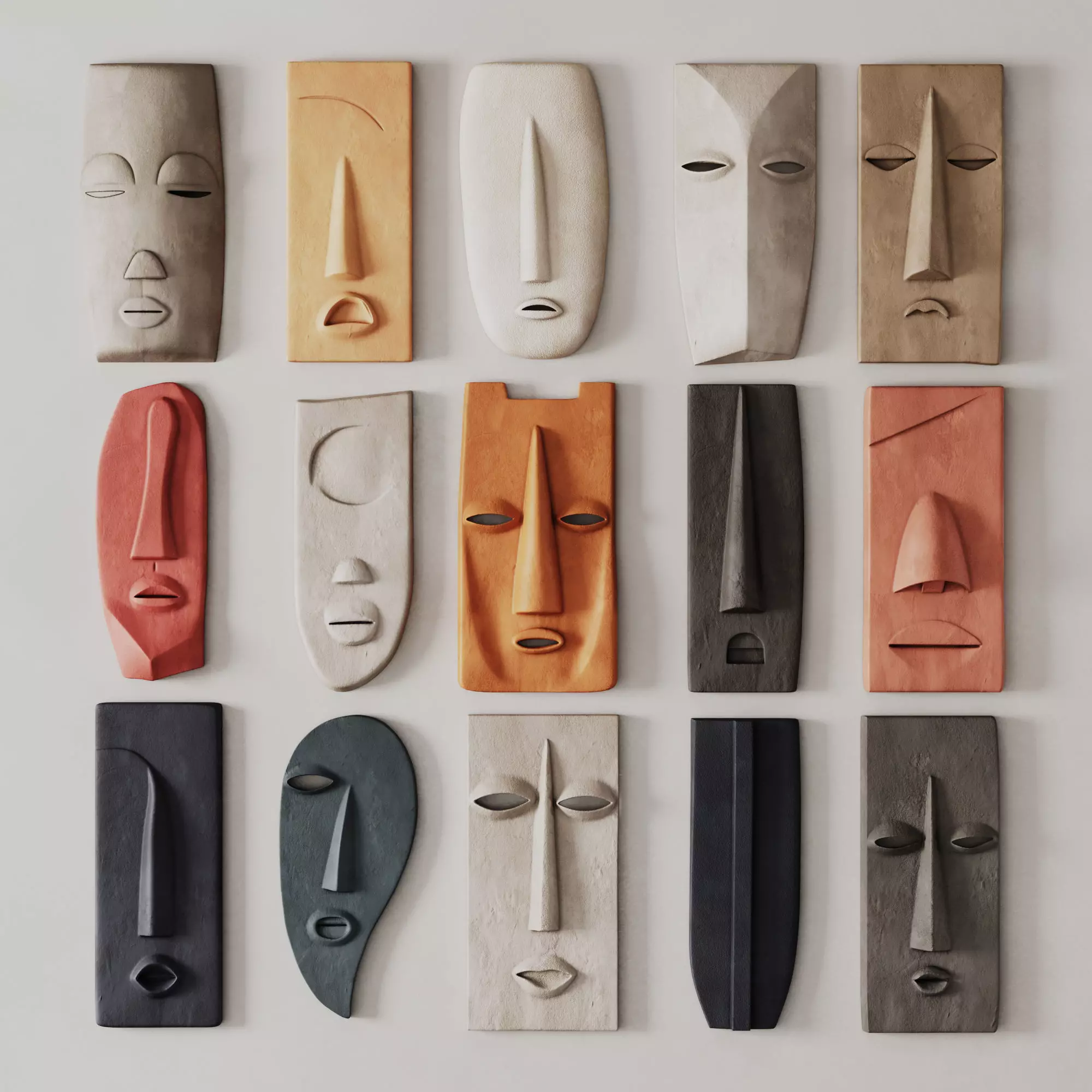 Wall Decor Mask Collection  3D model_0