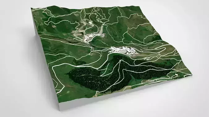 Peyragude ski resort French Pyrenees France