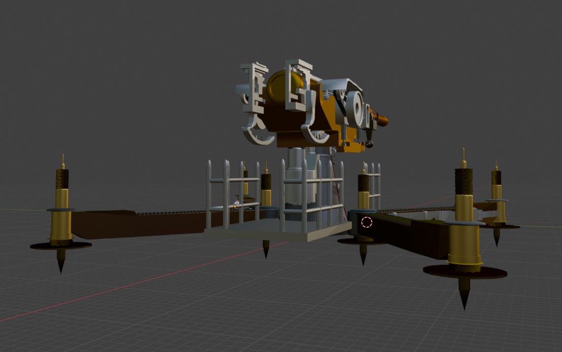 Cannon ww1 3D model_4