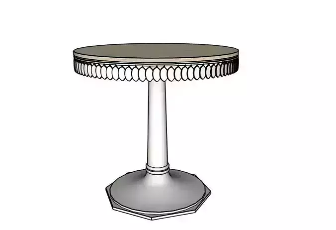Magnolia Lead Side Table by Bunny Williams Home 3D model