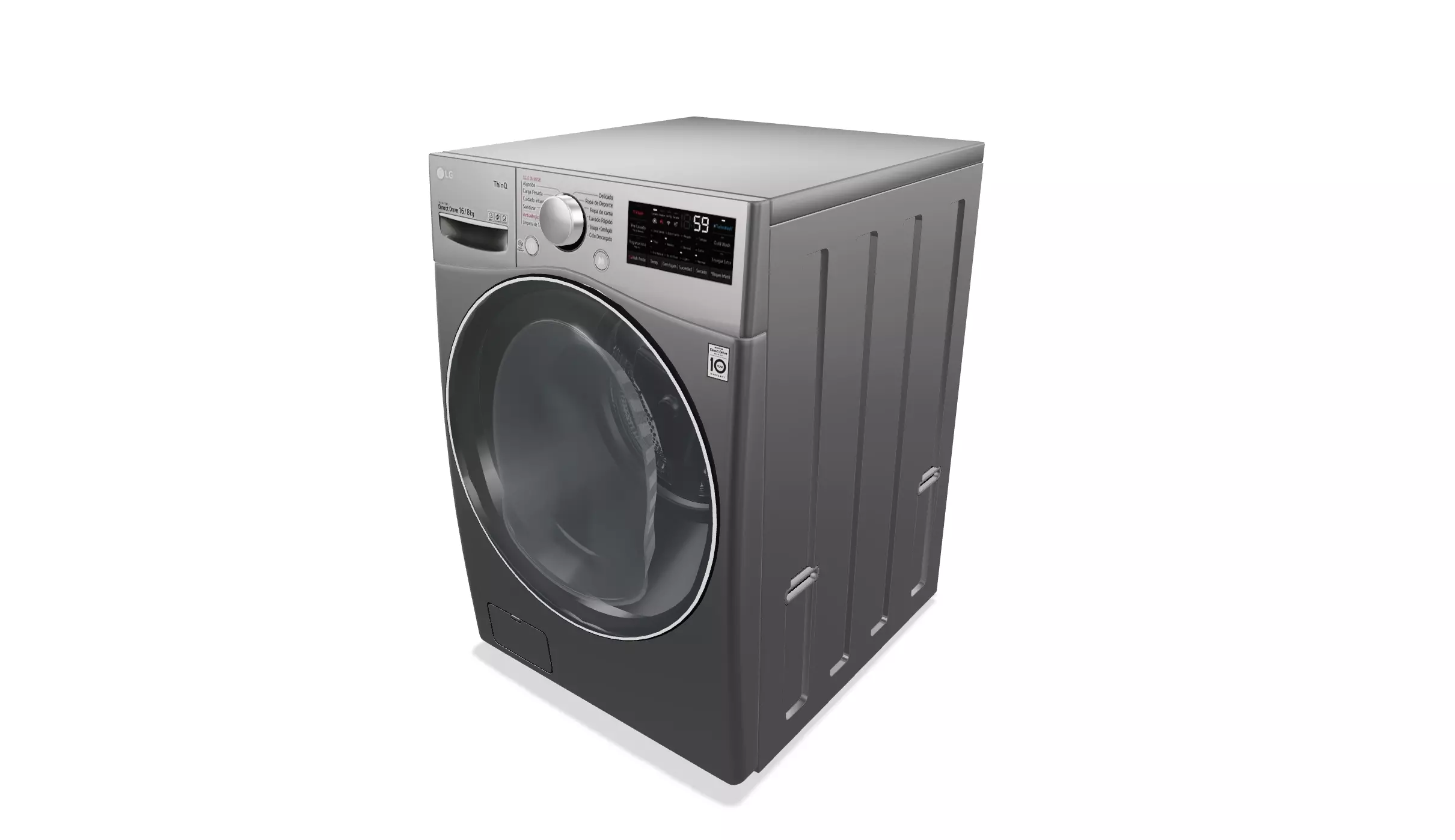 Sleek Front-Load Washing Machine - LAVADORA 3D model