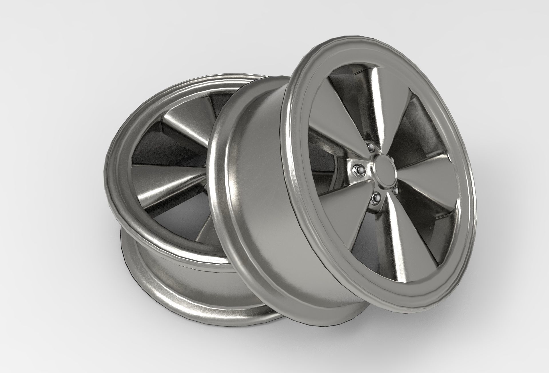 Muscle Rim Low-poly 3D model_1