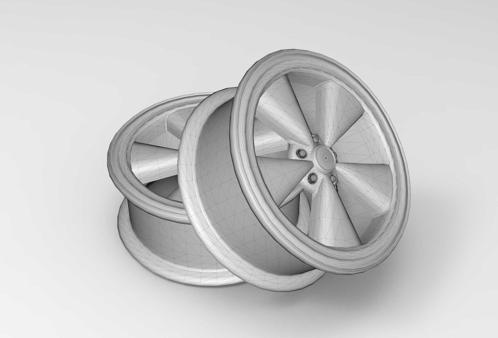 Muscle Rim Low-poly 3D model_5