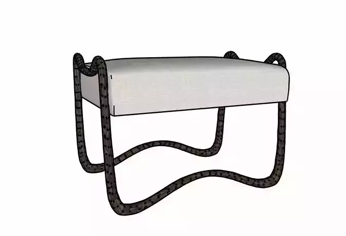 Nori Bronze Stool by Olivya Stone