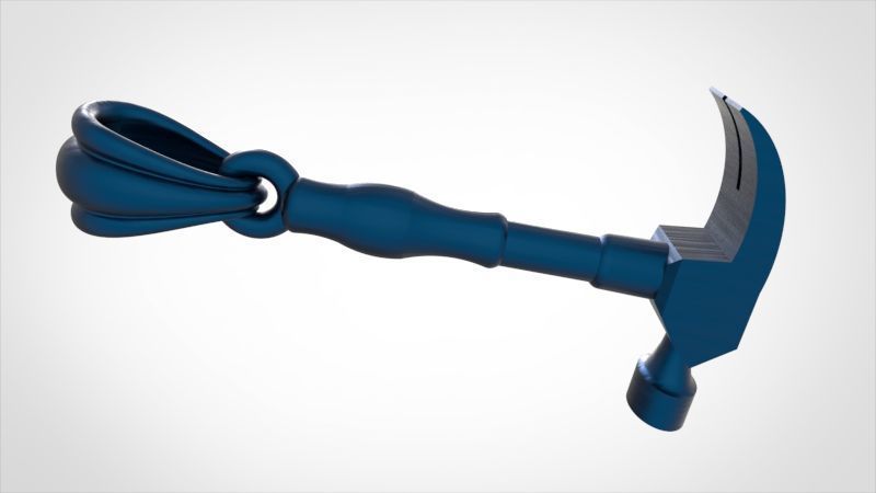 Hammer Pendant 3D print model_24