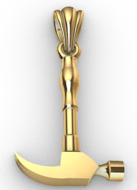 Hammer Pendant 3D print model_20