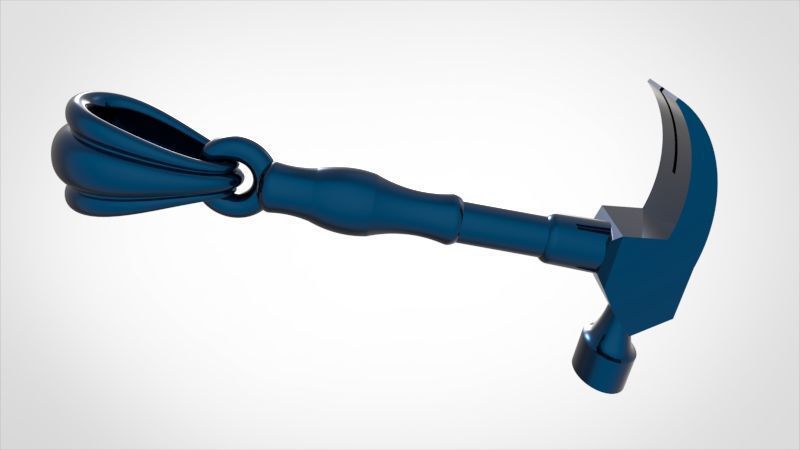 Hammer Pendant 3D print model_16