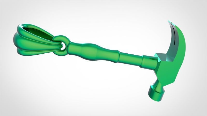 Hammer Pendant 3D print model_15