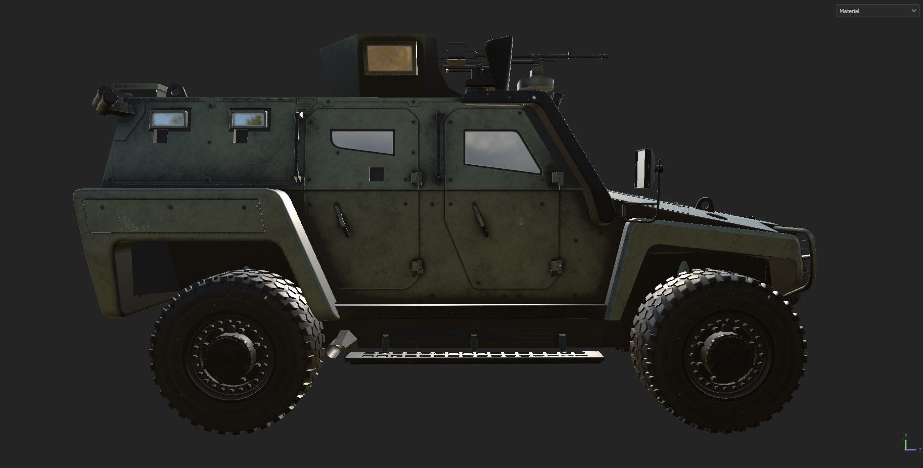 Military car COBRA 2 COBRA2 turkish Low-poly 3D model_13
