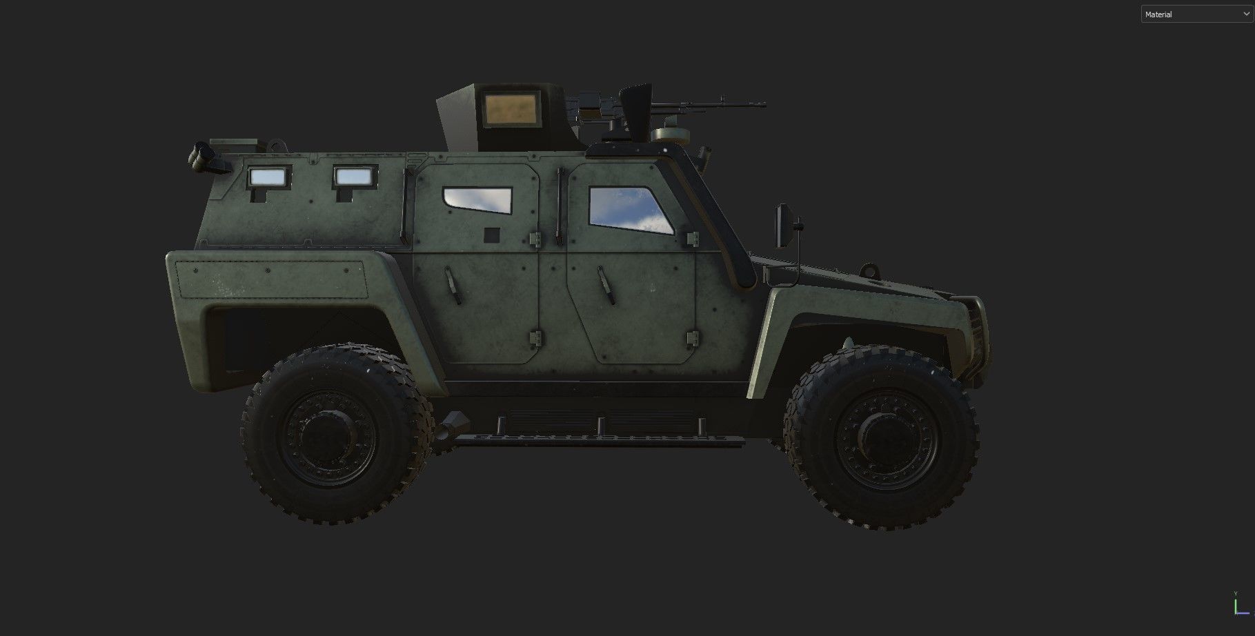 Military car COBRA 2 COBRA2 turkish Low-poly 3D model_1