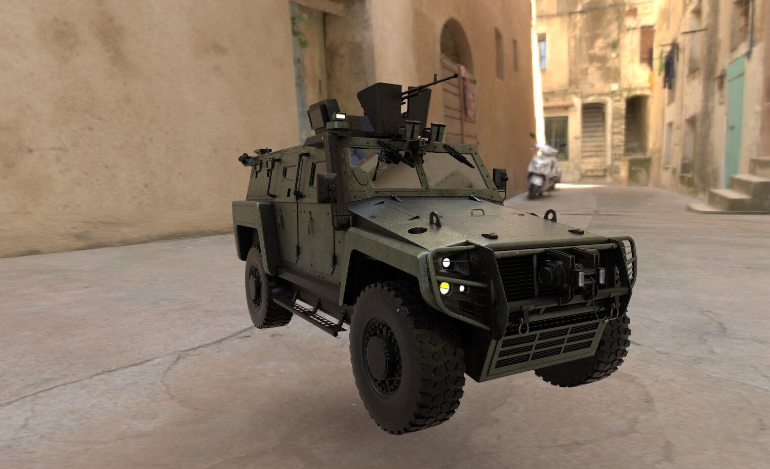 Military car COBRA 2 COBRA2 turkish Low-poly 3D model_8