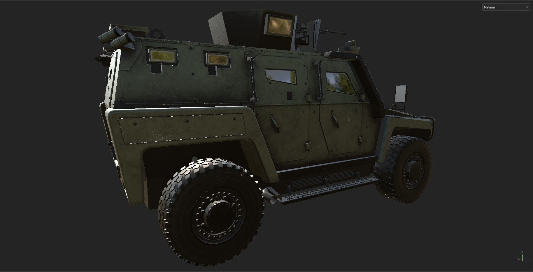 Military car COBRA 2 COBRA2 turkish Low-poly 3D model_11