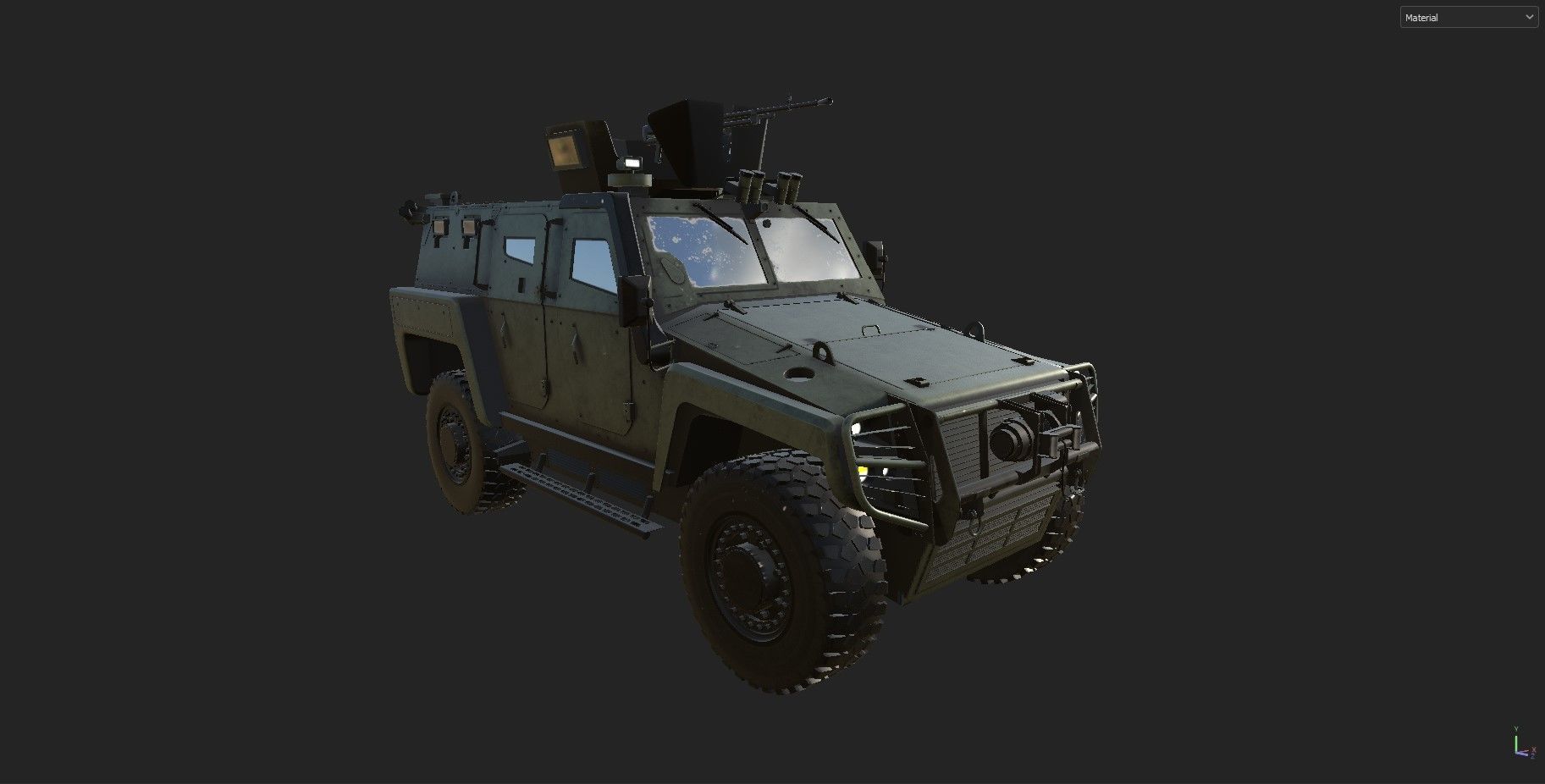 Military car COBRA 2 COBRA2 turkish Low-poly 3D model_2