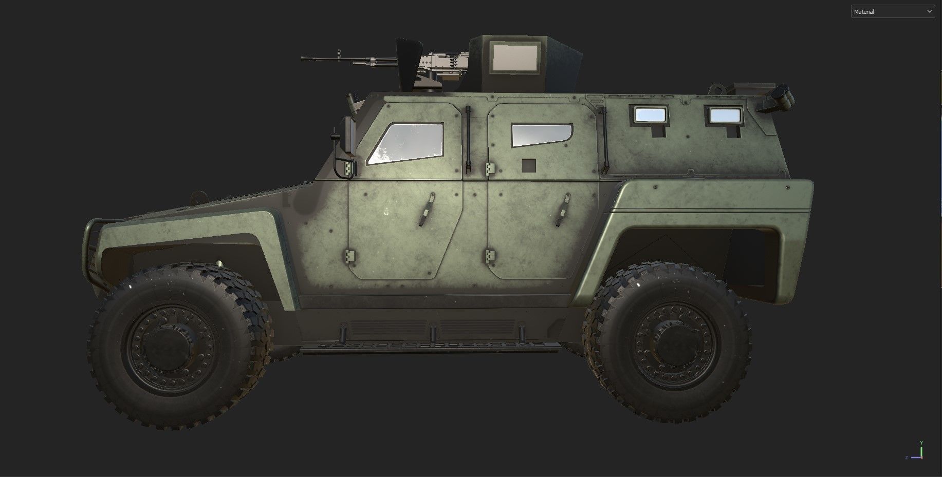 Military car COBRA 2 COBRA2 turkish Low-poly 3D model_5