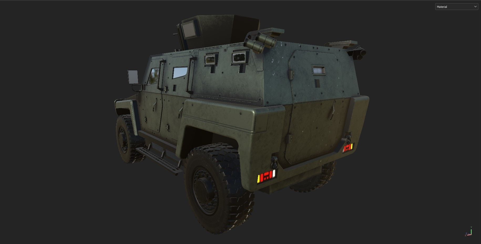 Military car COBRA 2 COBRA2 turkish Low-poly 3D model_6