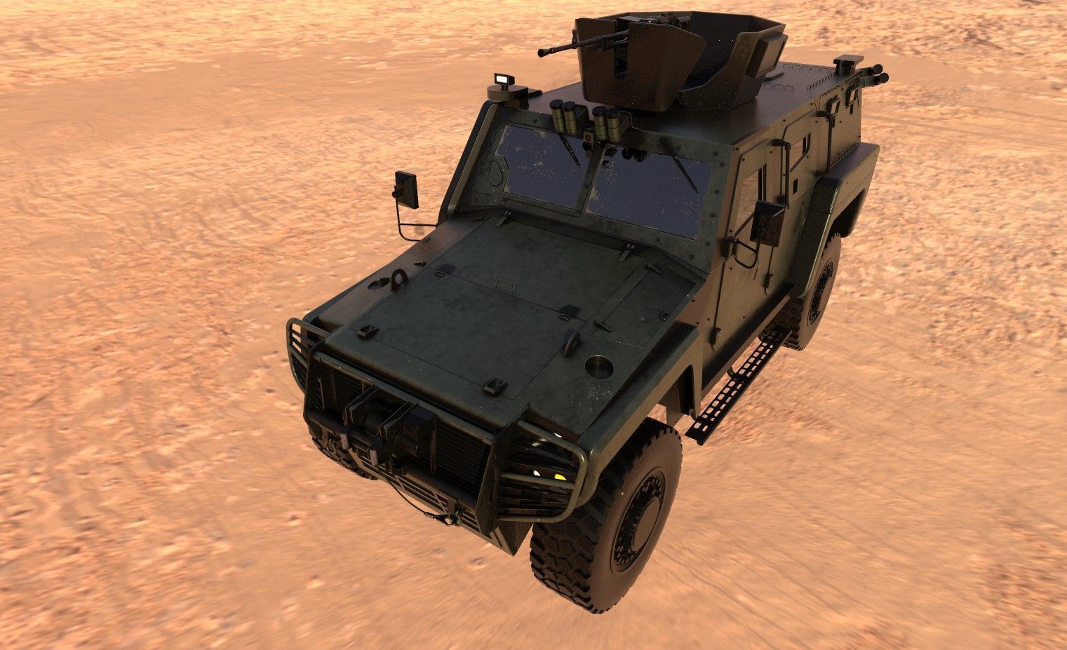 Military car COBRA 2 COBRA2 turkish Low-poly 3D model_12