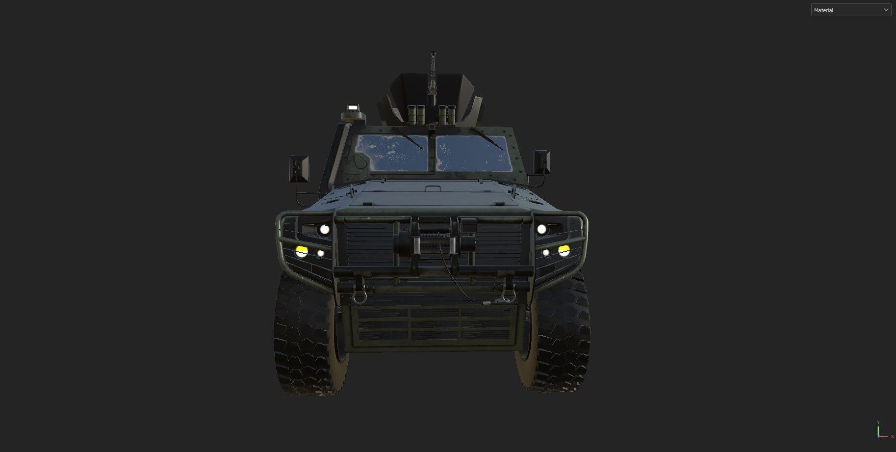 Military car COBRA 2 COBRA2 turkish Low-poly 3D model_3