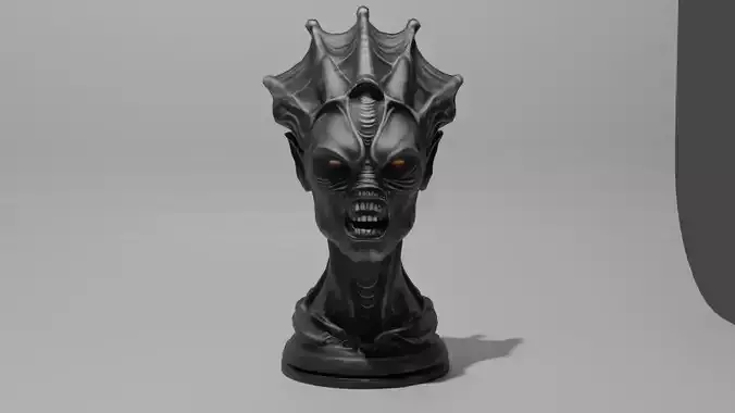 Alien Chess Set - The Queen 3D print model