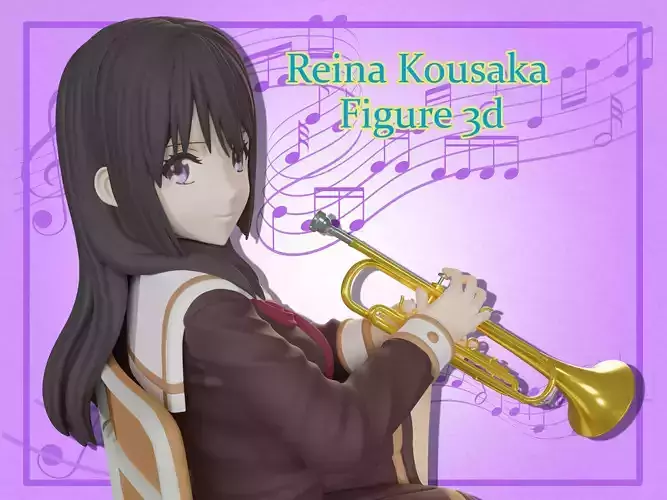 Reina kousaka figure 3d 3D print model 3D print model