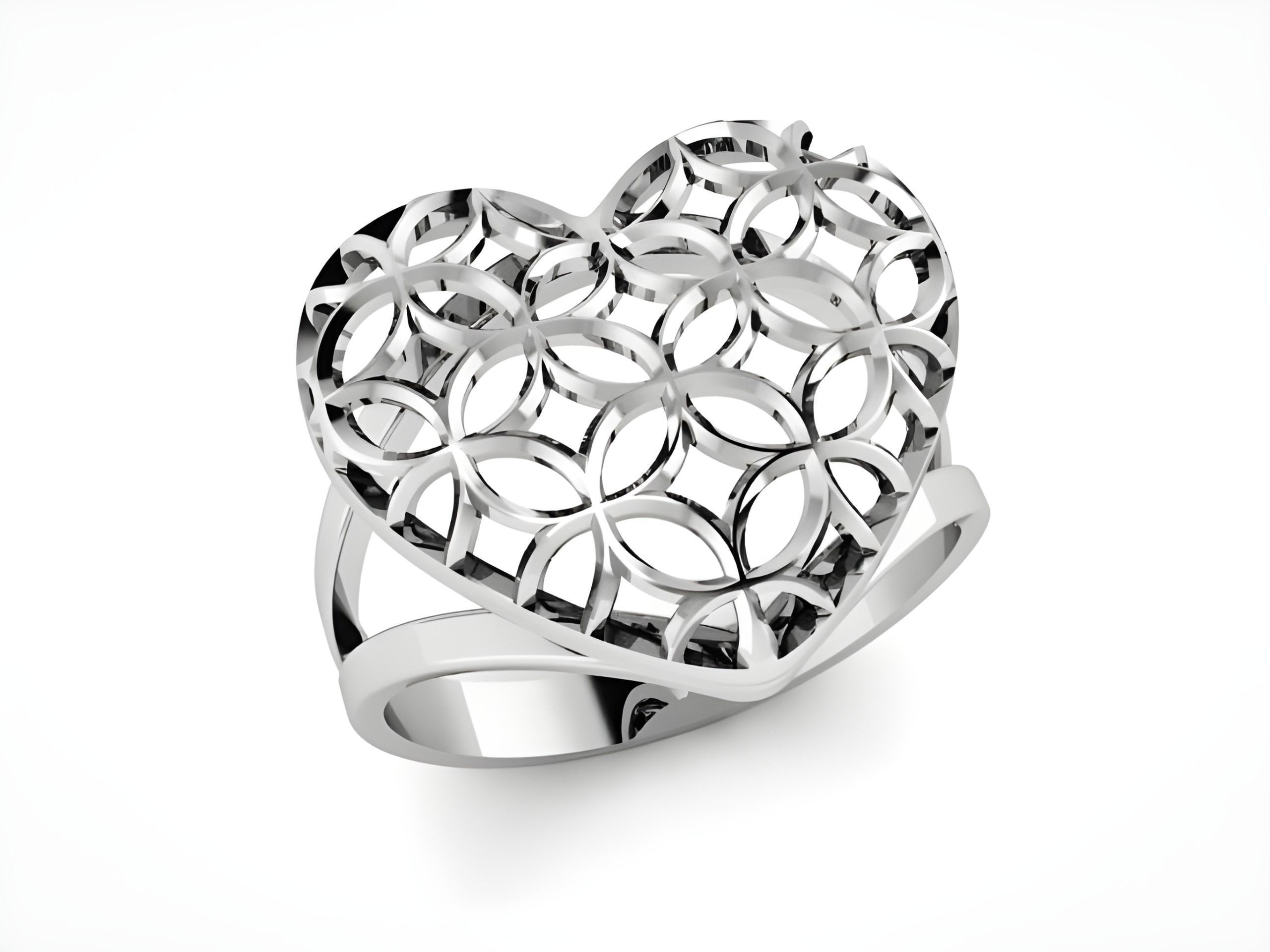 Plain Gold Ring 3D print model_2