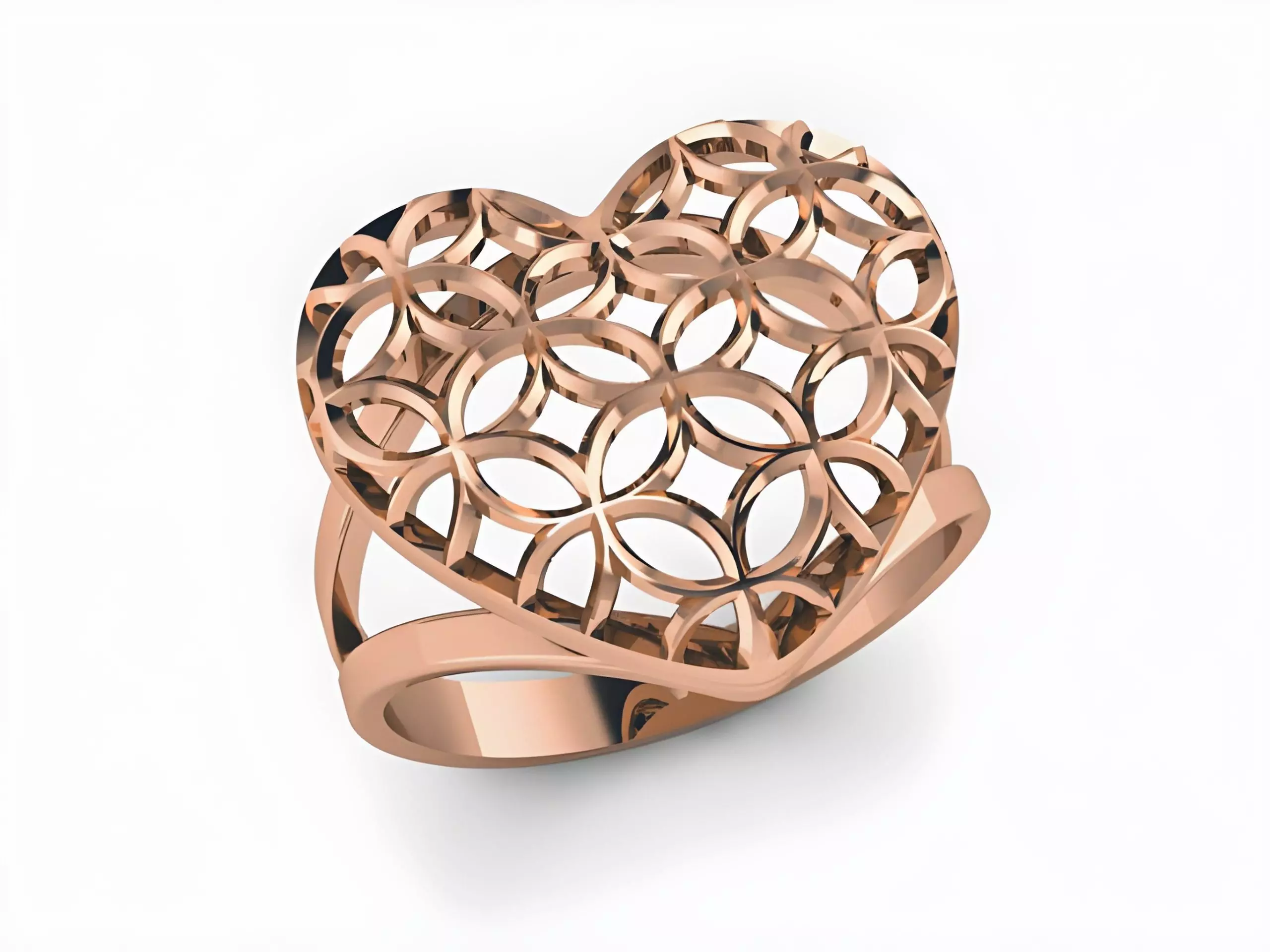 Plain Gold Ring 3D print model_0