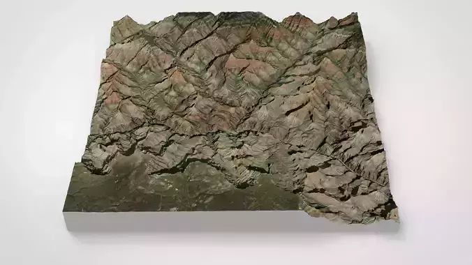 Mountain landscape The Grand Canyon in Arizona USA 3D model