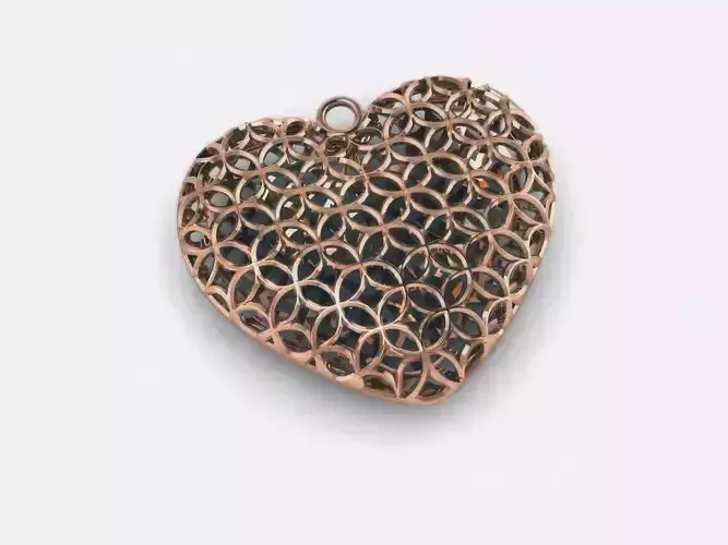 Heart Plain Gold Pendant