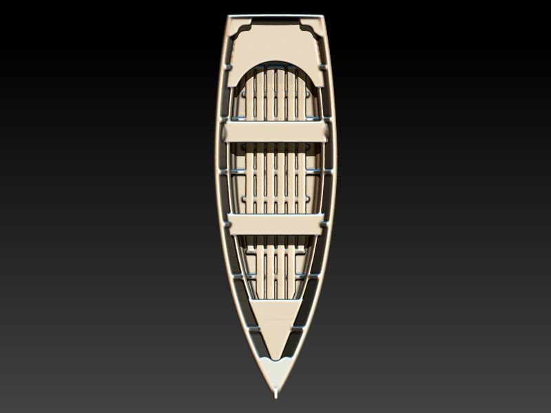 Boat Pendant 3D print model_4