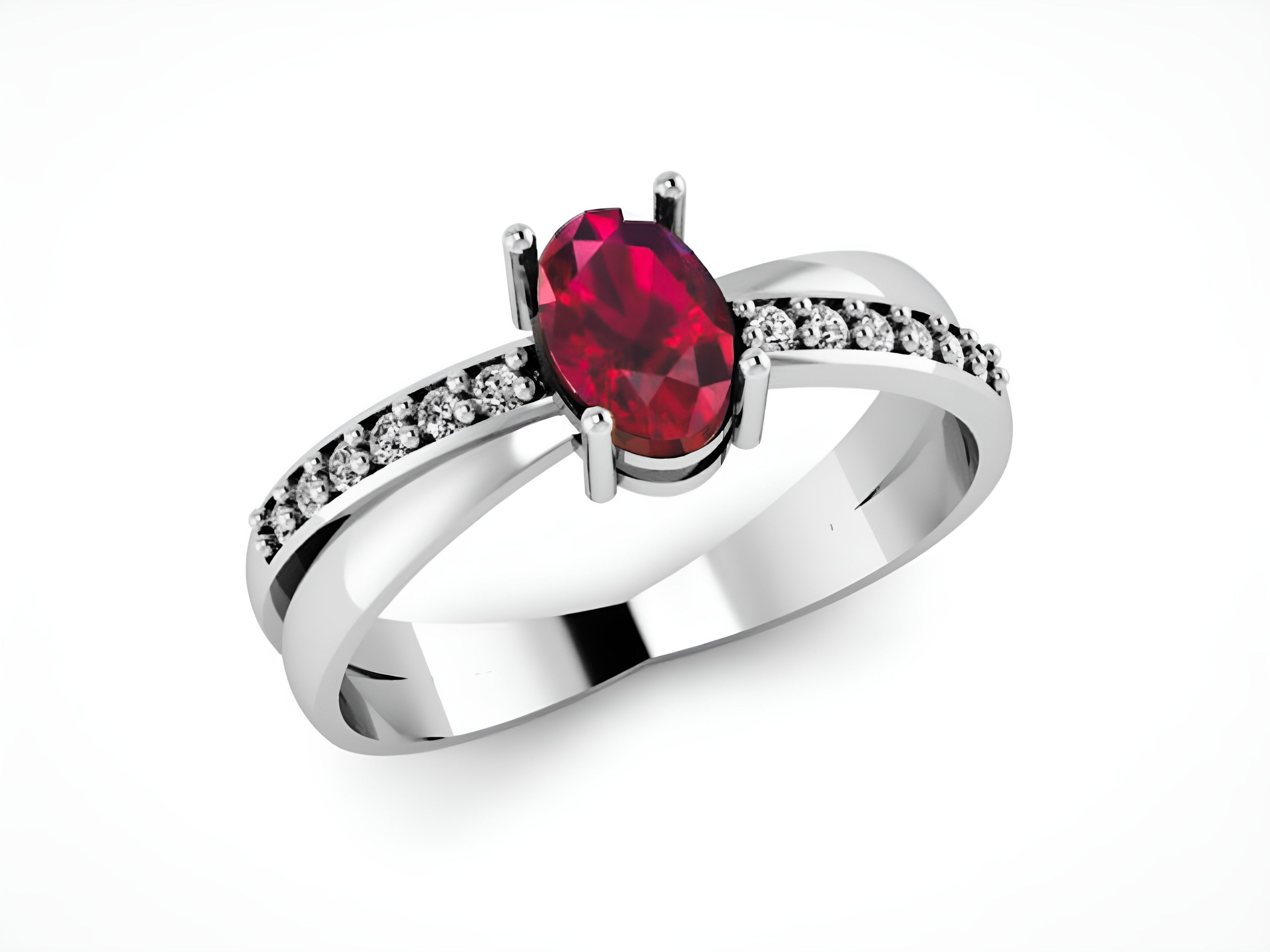 Solitaire Diamond Ring 3D print model_2