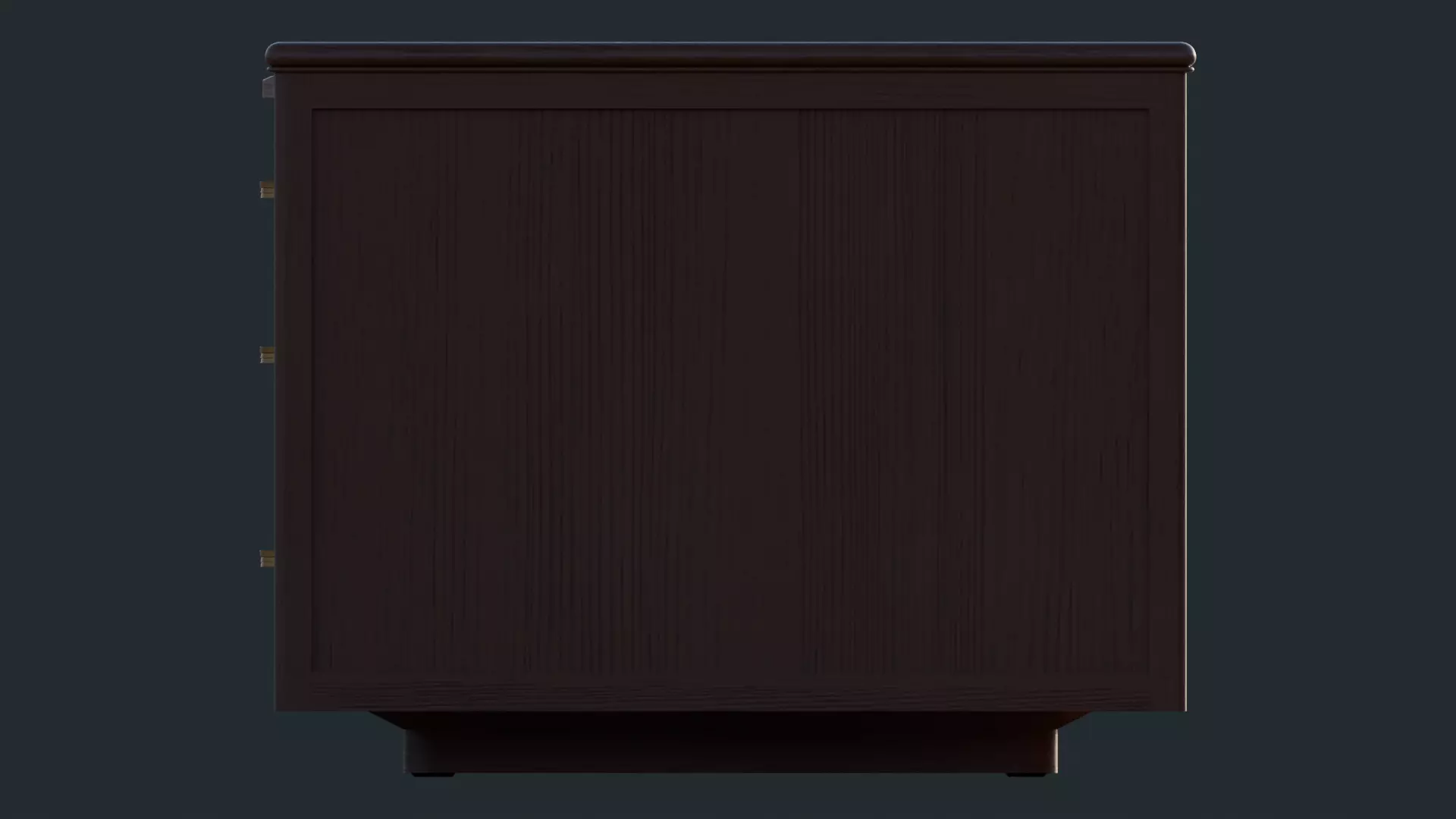 Mid Century Modern Walnut Office Desk 3D model_12