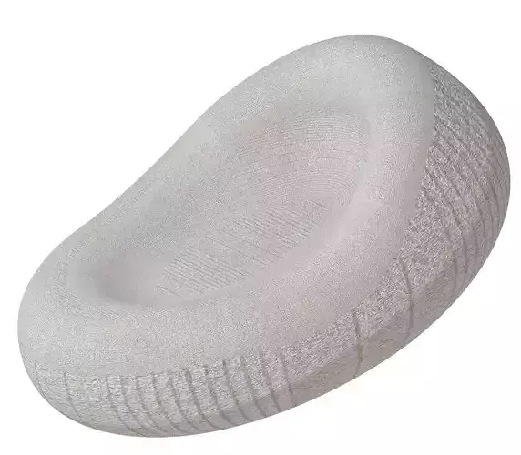 Premium Elliptical Cushion Sofa 3D print model