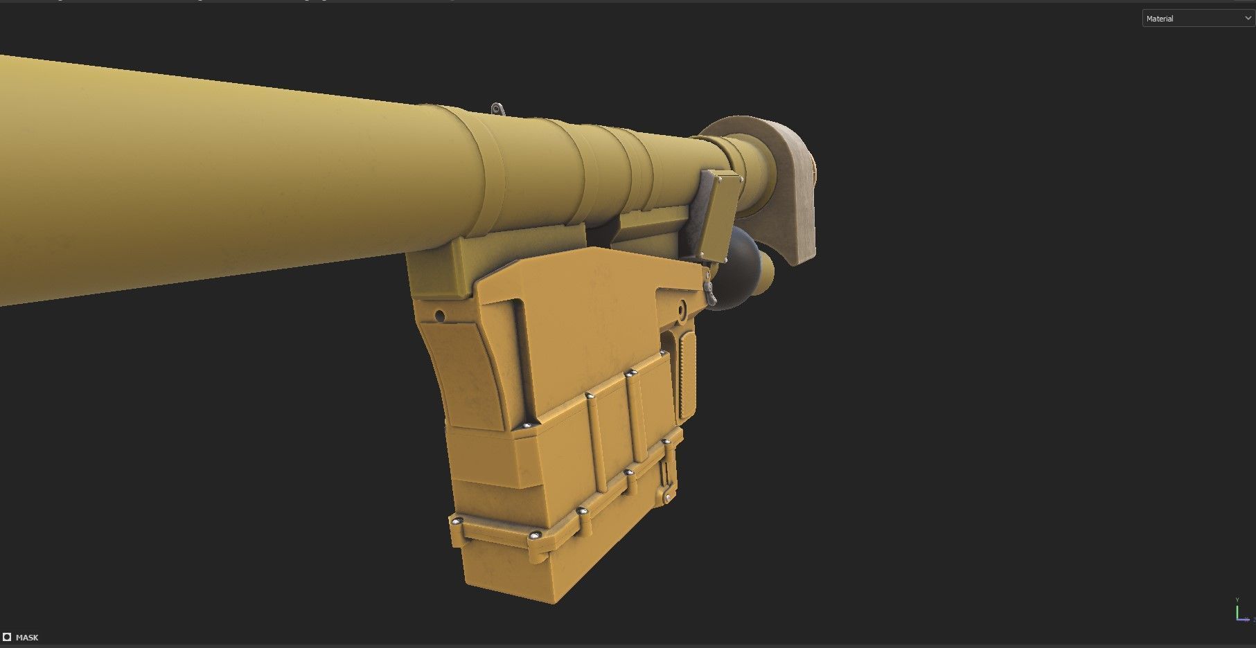 Igla short range man portable air Low-poly 3D model_8