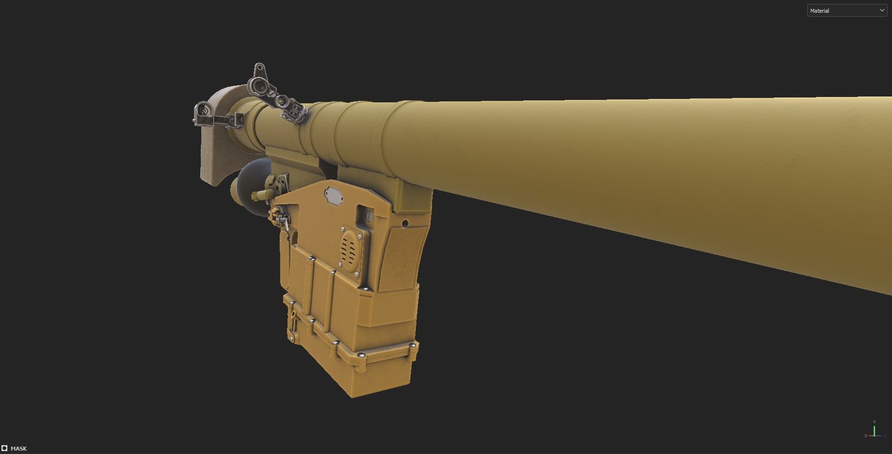 Igla short range man portable air Low-poly 3D model_7