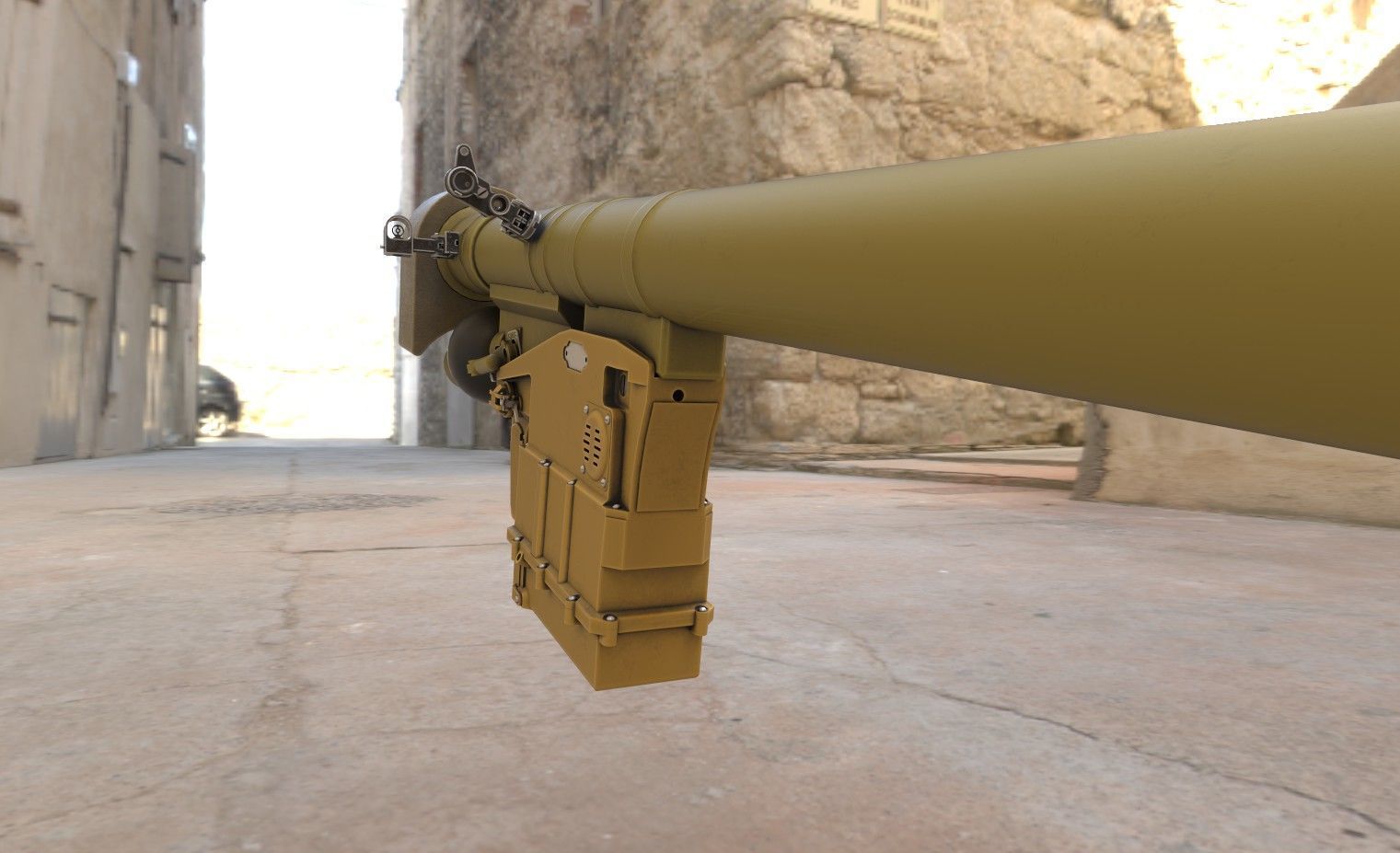 Igla short range man portable air Low-poly 3D model_9