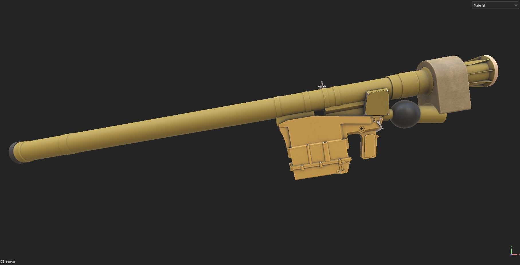 Igla short range man portable air Low-poly 3D model_10