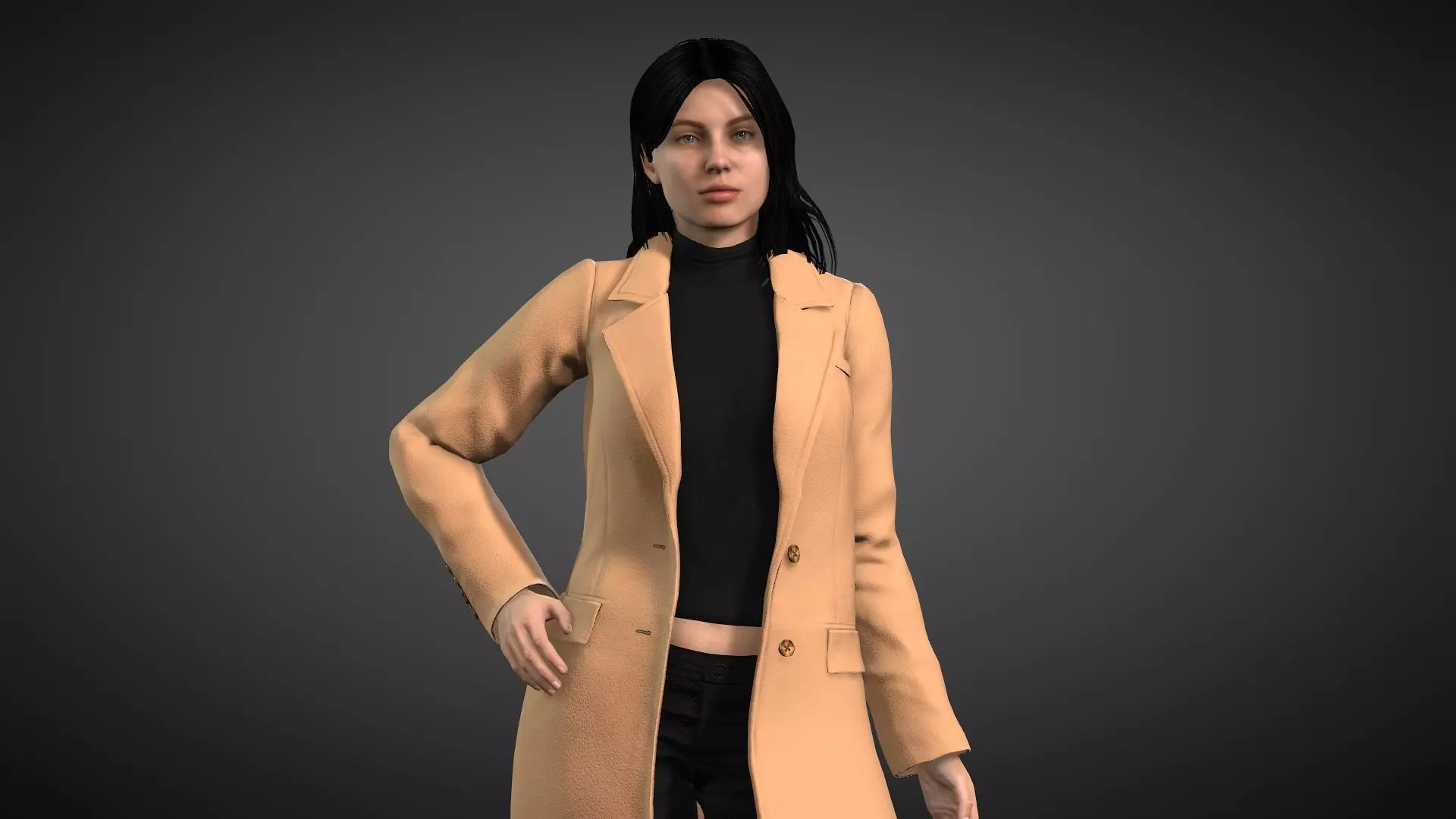 Johanna Constantine Low-poly 3D model