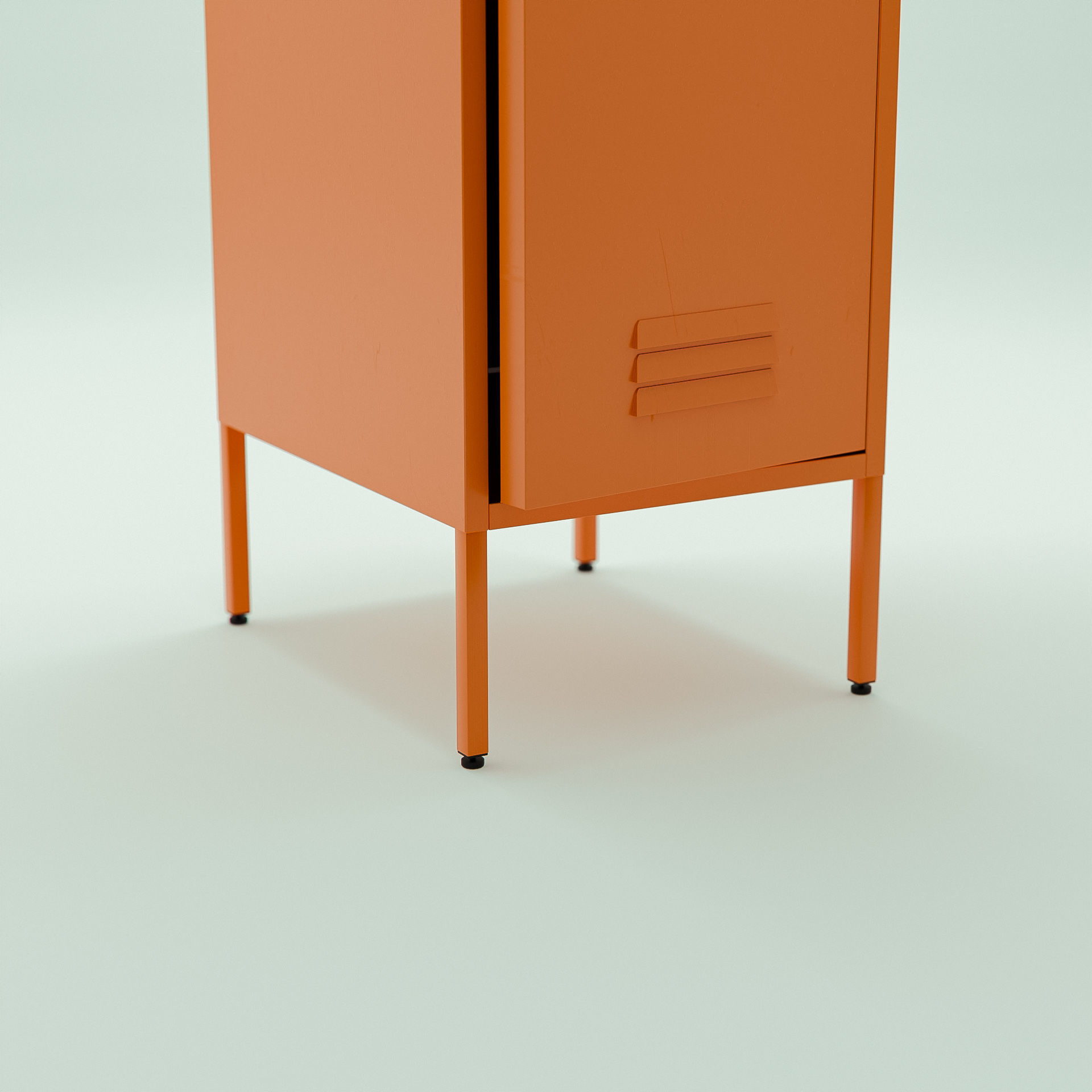 Locker Storage Unit Low-poly 3D model_2