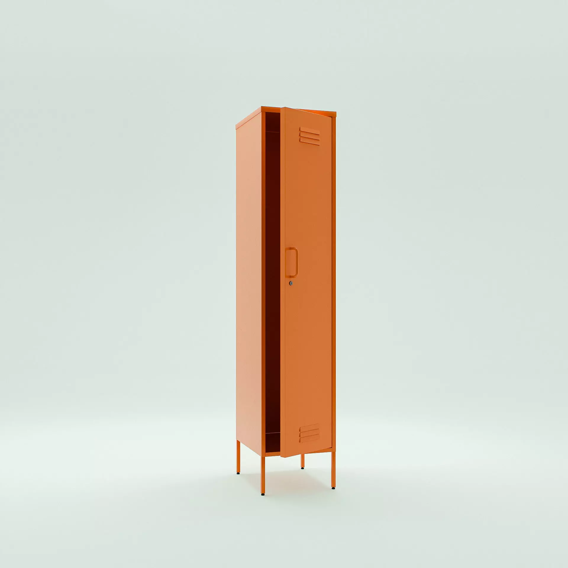 Locker Storage Unit Low-poly 3D model_0