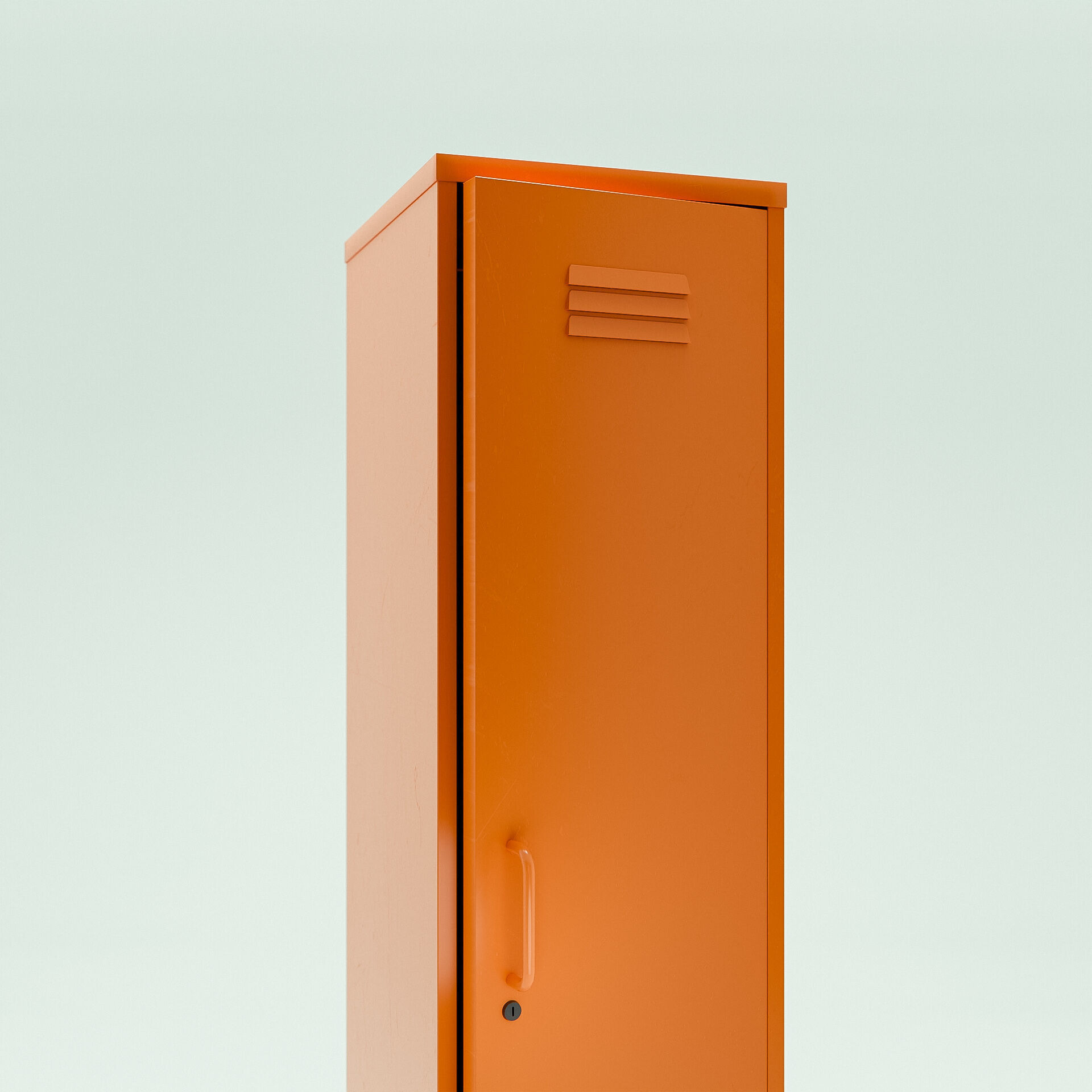 Locker Storage Unit Low-poly 3D model_1