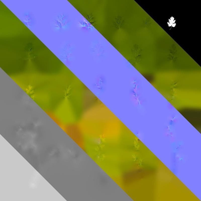 Anydrafts Corydalis edulis Leaf 05 Texture_8