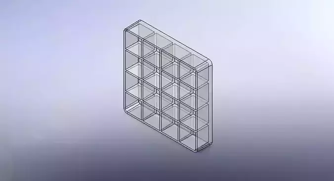 Plastic plate 3D print model