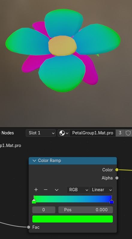Stylized low poly flower Free low-poly 3D model_1