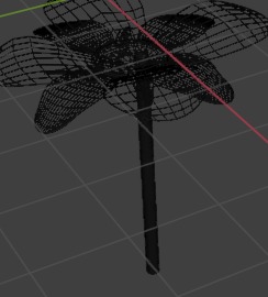 Stylized low poly flower Free low-poly 3D model_3