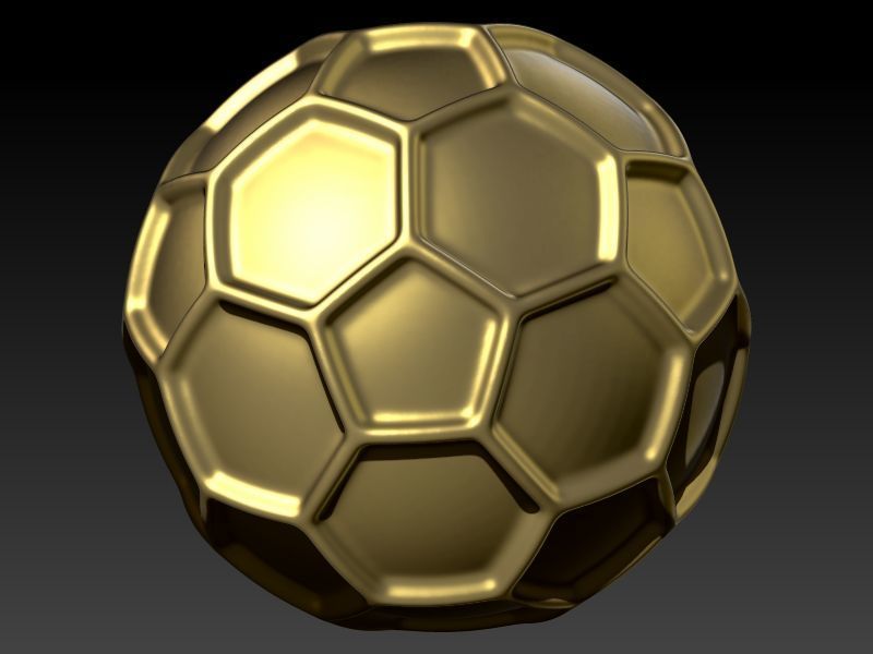 3D Solid Soccer Ball Pendant Complete Charm Necklace Jewelry  3D print model_1