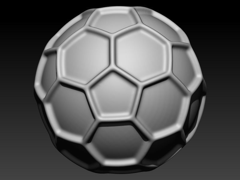 3D Solid Soccer Ball Pendant Complete Charm Necklace Jewelry  3D print model_17