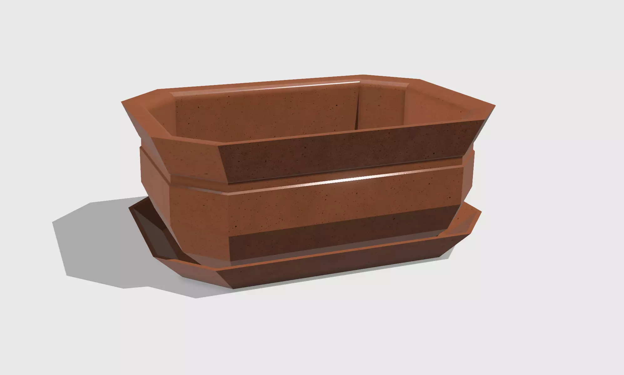 Octagon Bonsai Pots 3D print model_0