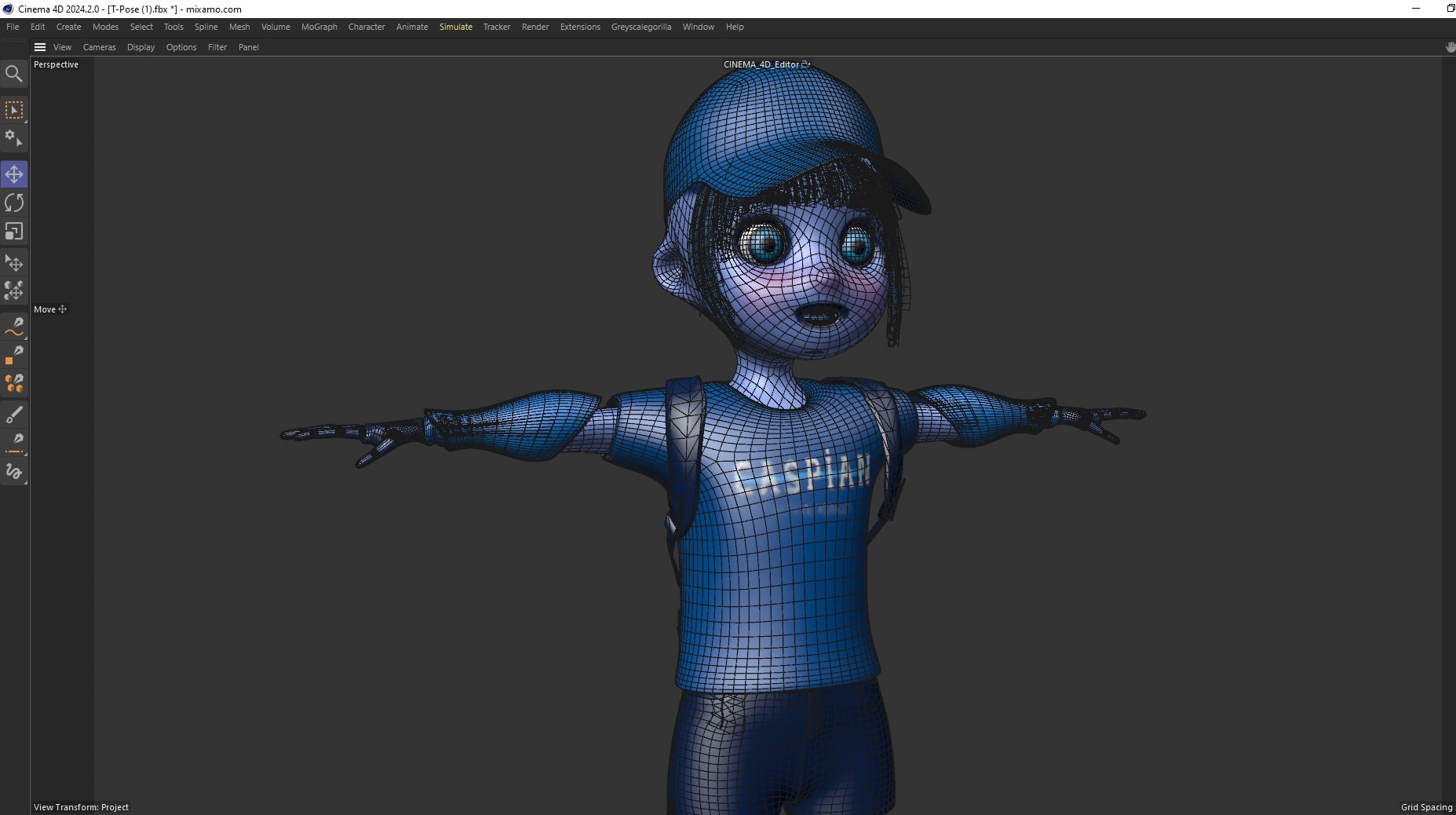 MASCOT CHARACTER Low-poly 3D model_3