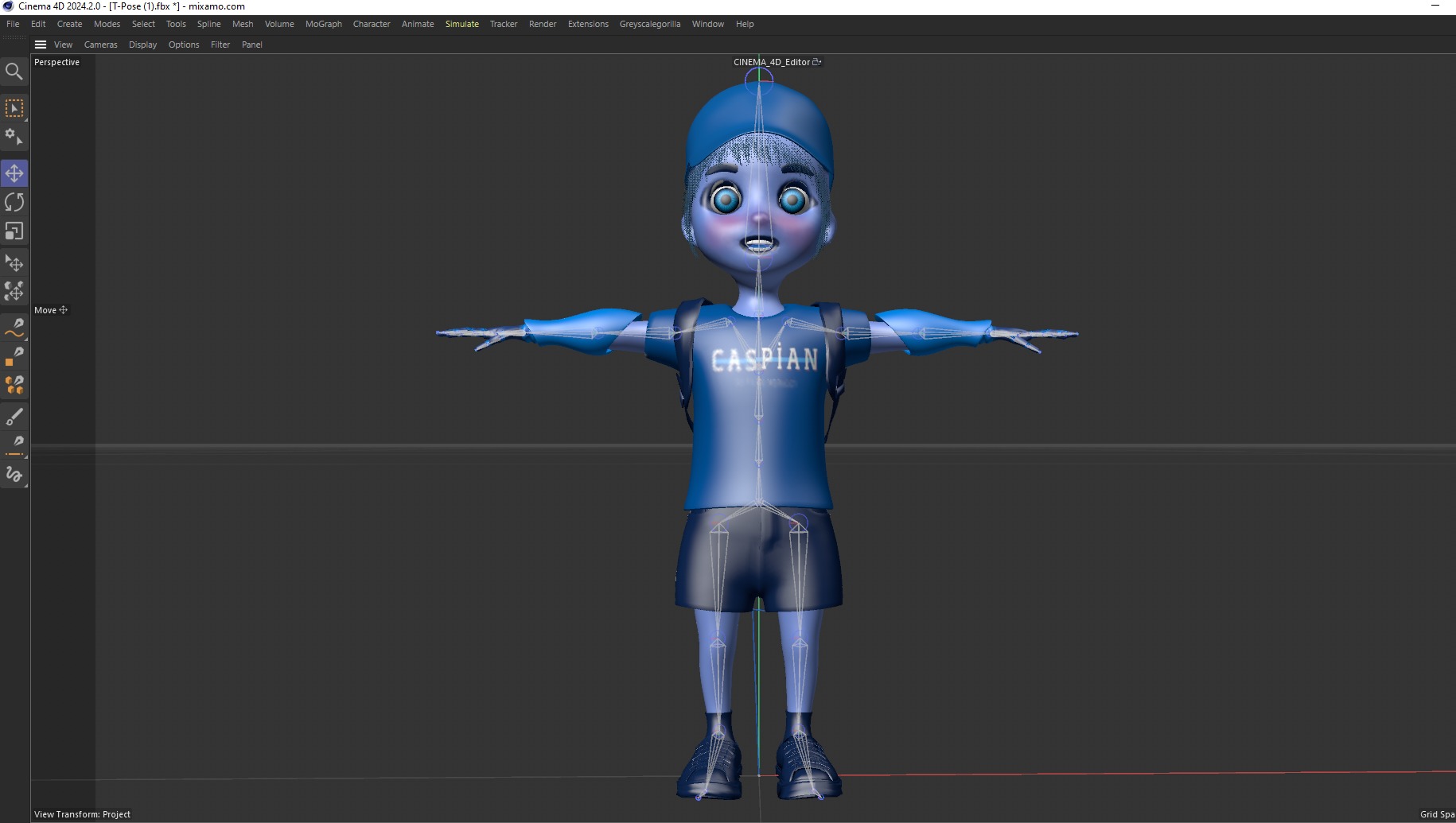 MASCOT CHARACTER Low-poly 3D model_2