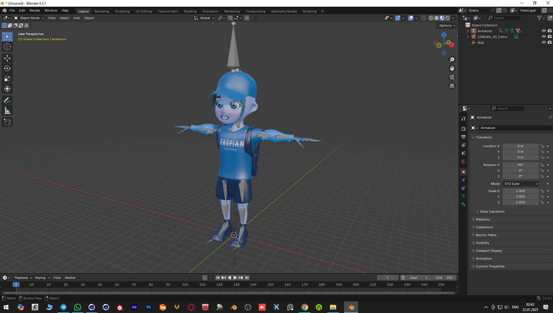 MASCOT CHARACTER Low-poly 3D model_5