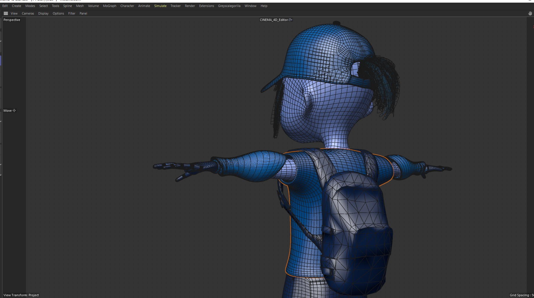 MASCOT CHARACTER Low-poly 3D model_4